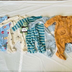 5 preemie pjs/ One-Piece Footed Pajamas